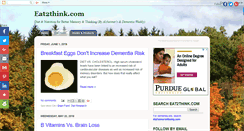 Desktop Screenshot of eat2think.com